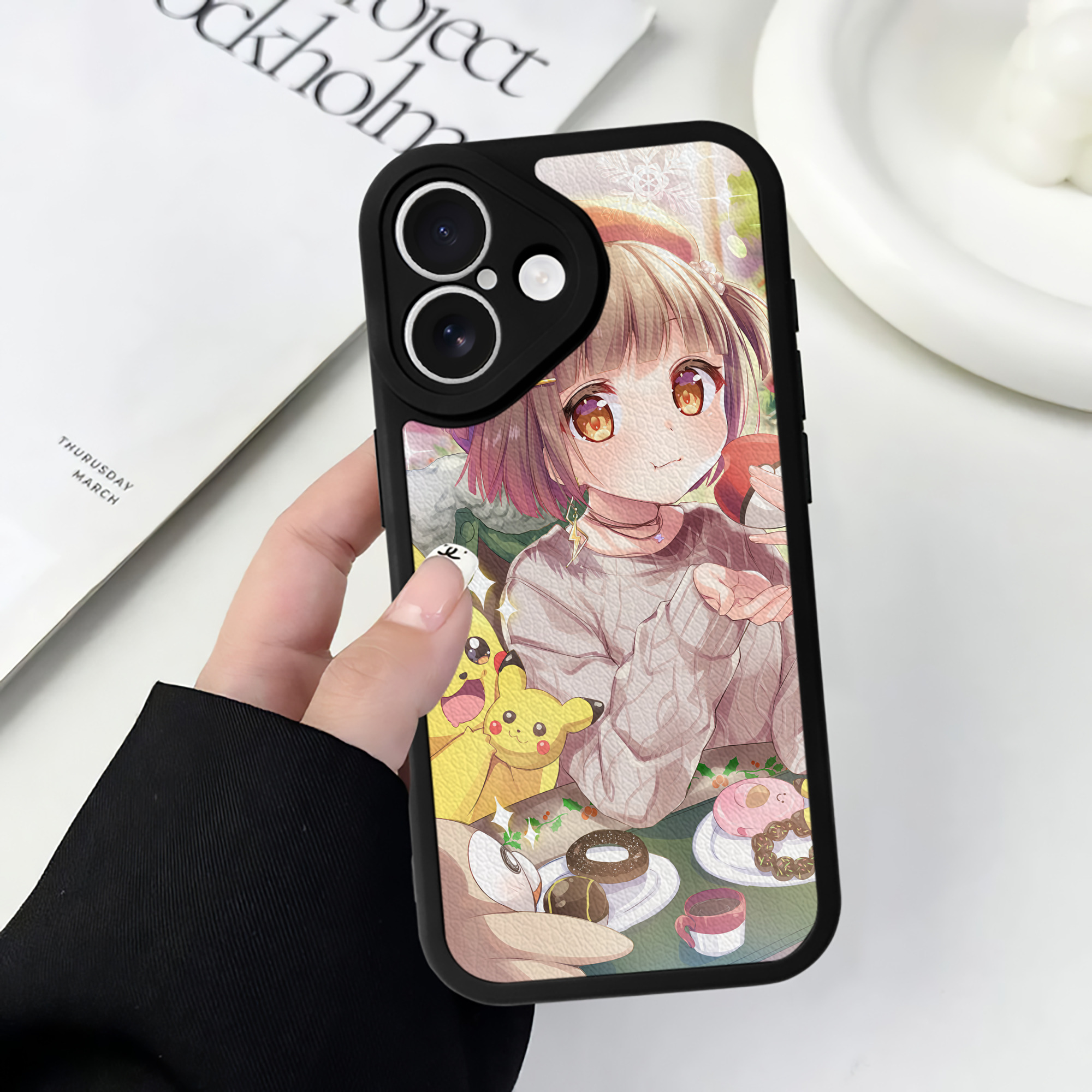 （画像用） ポケットモンスター Pokémon 【iPhone 16シリーズ対応】シリコンスマホケース（レザー調） 材質：シリコン